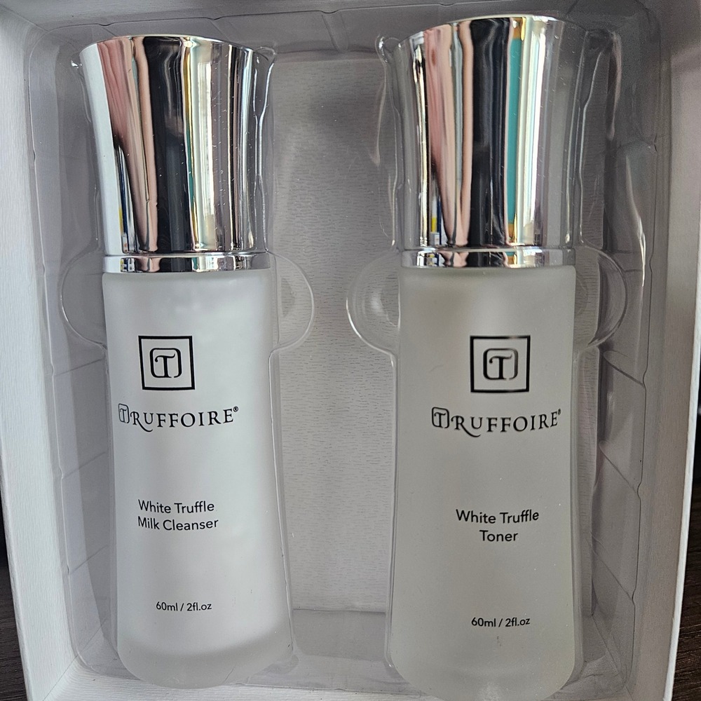 Truffoire White Truffle Cleansing Set Milk Cleanser & Toner 60ml 2oz Aloha $249